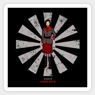 Asami Sato Retro Japanese Avatar Sticker